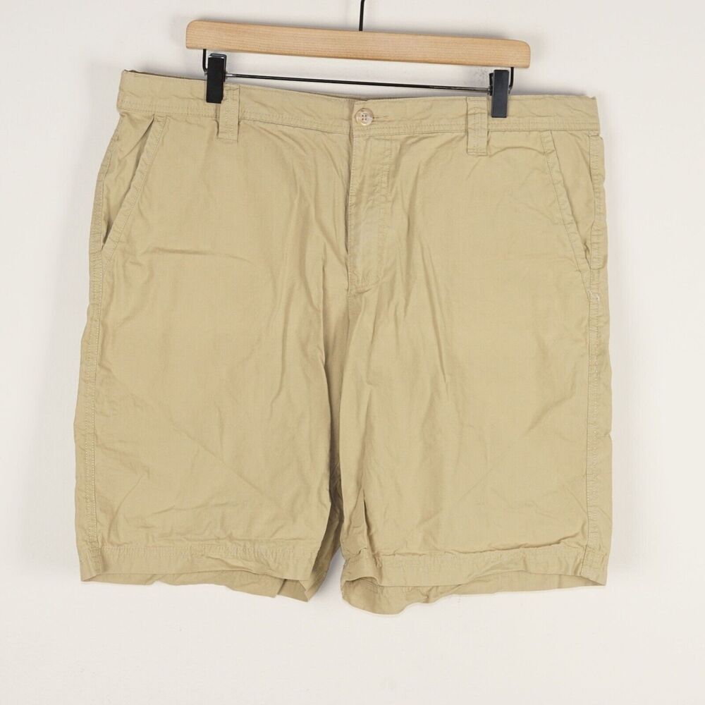 Columbia Washed Out Cotton Poplin Brown Out Door Lightweight Shorts Mens Sz 38